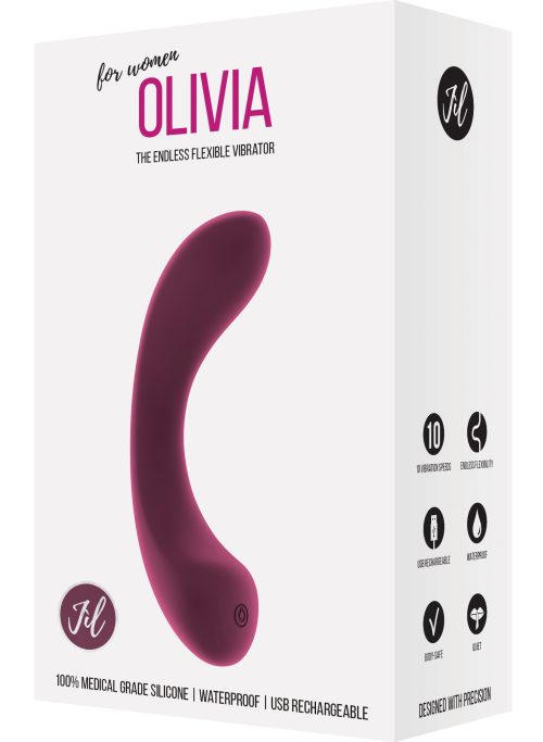 ⁦ויברטור גמיש ואלגנטי OLIVIA⁩ – תמונה ⁦4⁩