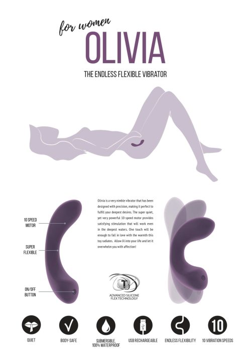 ⁦ויברטור גמיש ואלגנטי OLIVIA⁩ – תמונה ⁦6⁩