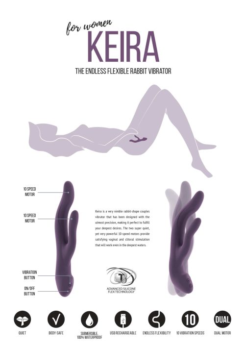 ⁦ויברטור יוקרתי KEIRA⁩ – תמונה ⁦4⁩