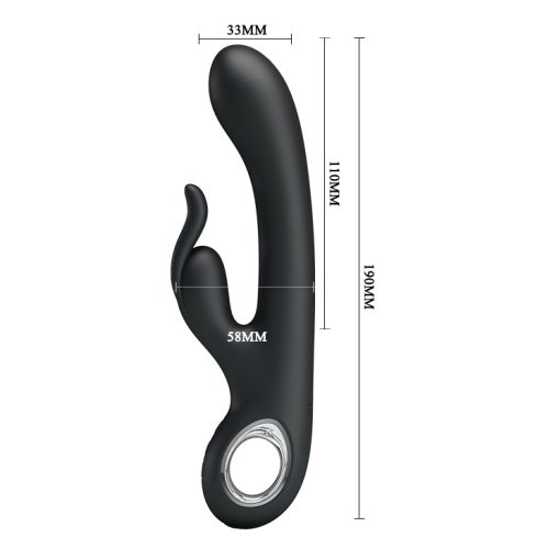 ויברטור סיליקון דו מנועי נטען