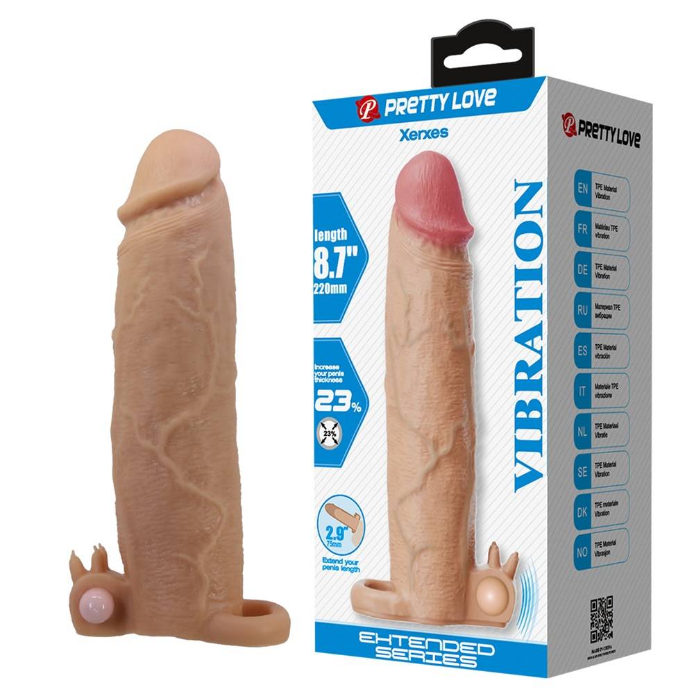 שרוול ראליסטי רוטט להלבשה על הפין