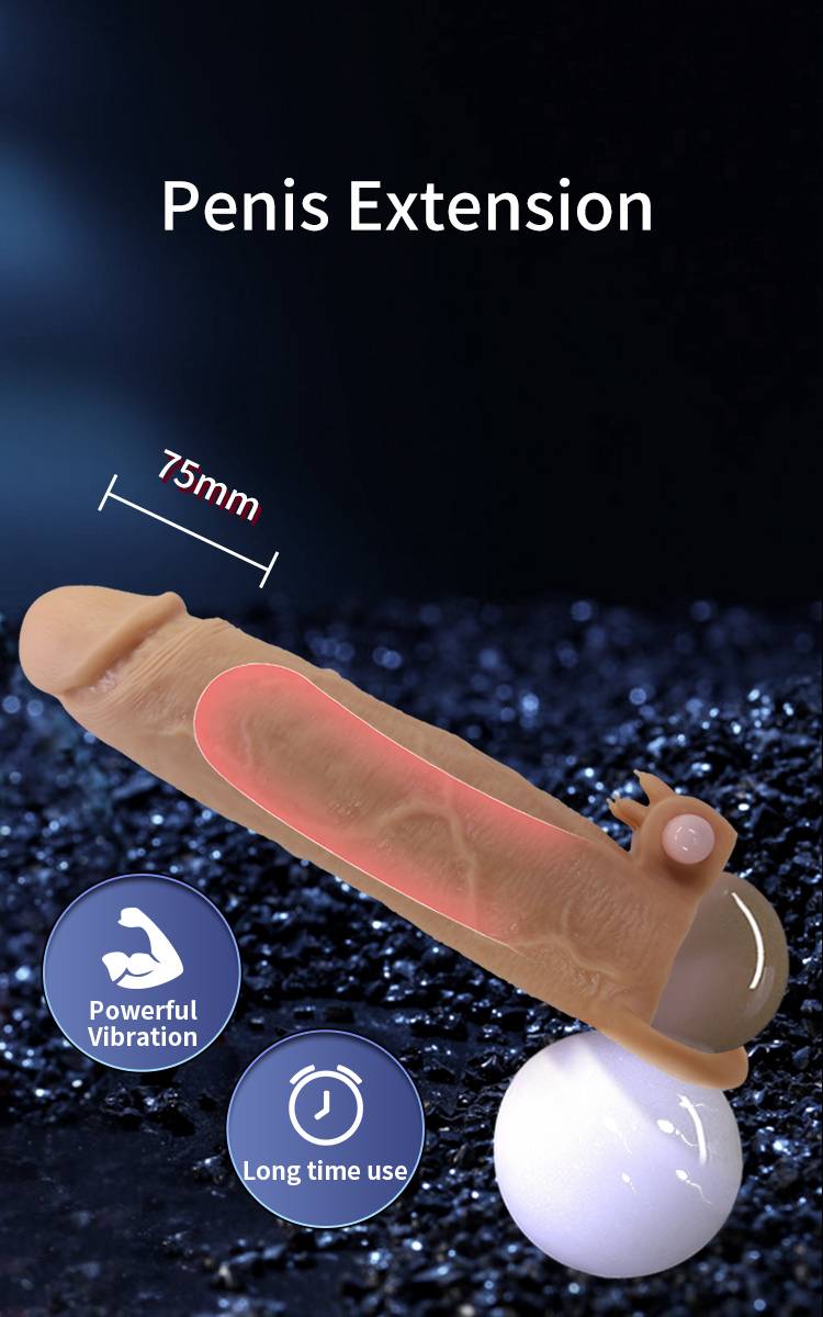 שרוול ראליסטי רוטט להלבשה על הפין
