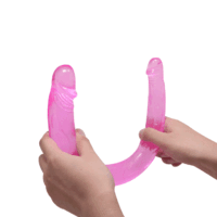 דילדו דו כיווני גמיש ורוד