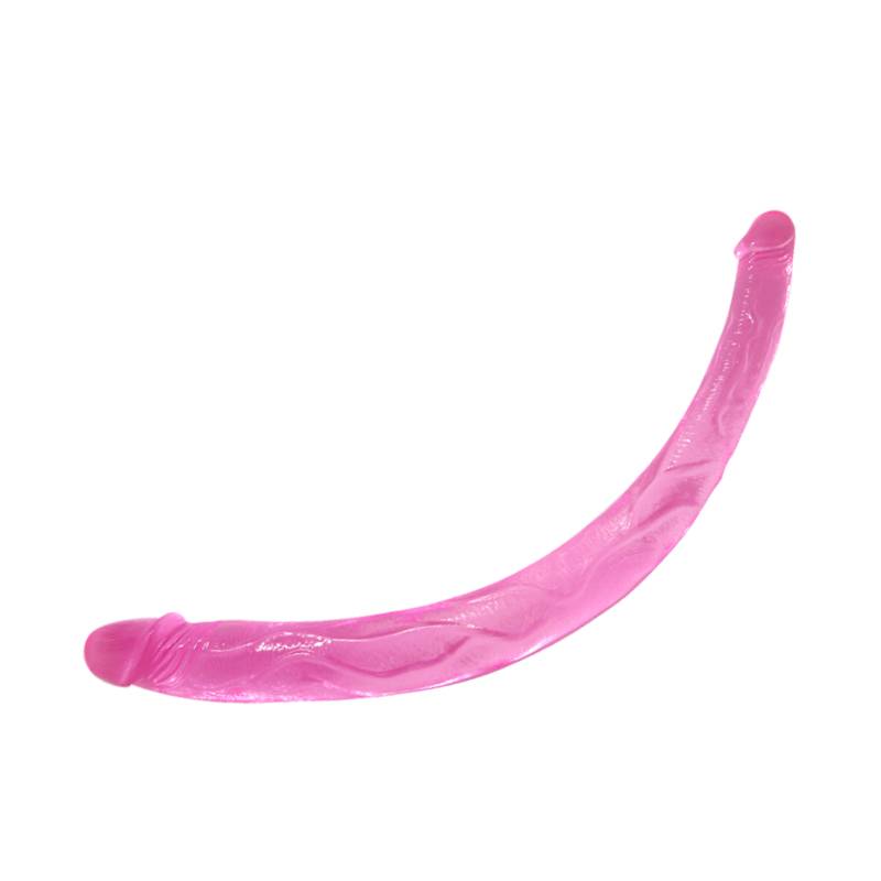 דילדו דו כיווני גמיש ורוד